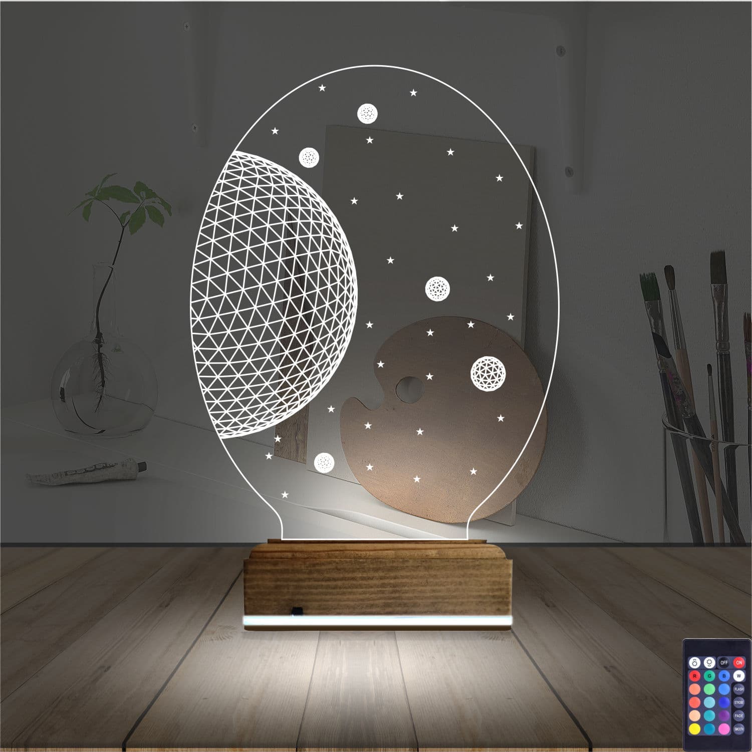 Космос и Планеты — 3D LED Ночник | Подарок детям 2