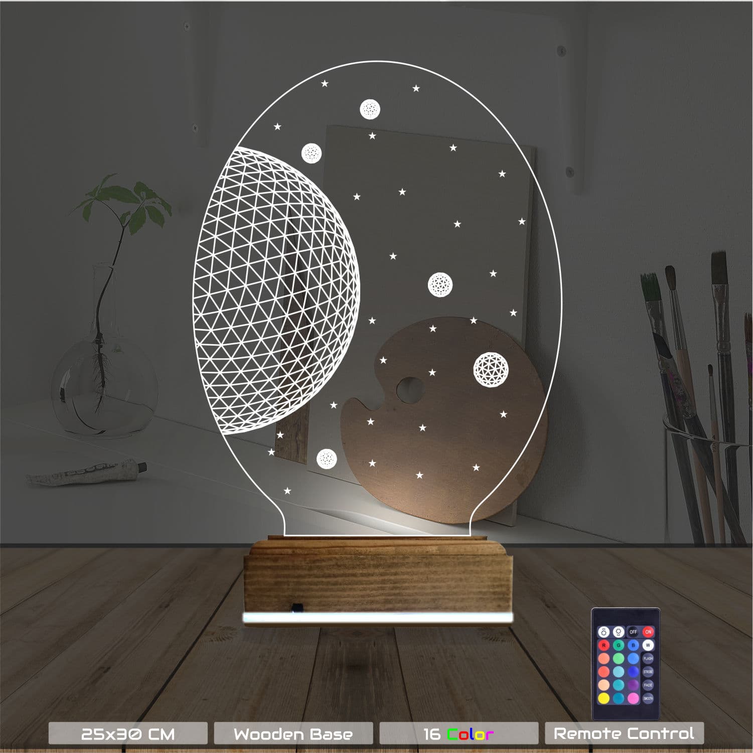 Космос и Планеты — 3D LED Ночник | Подарок детям 8