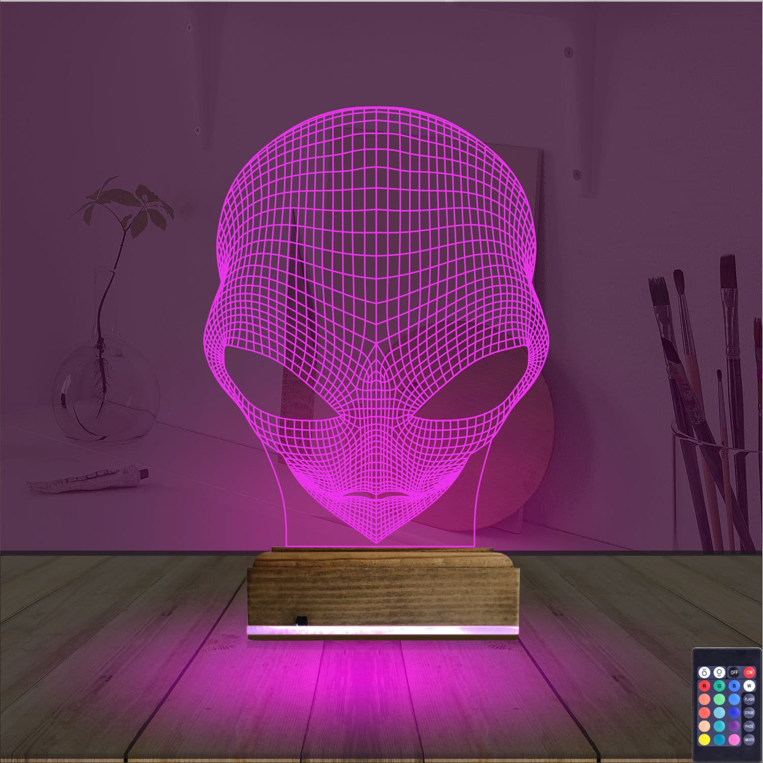 Инопланетянин — 3D LED Ночник | Подарок любителю космоса 4
