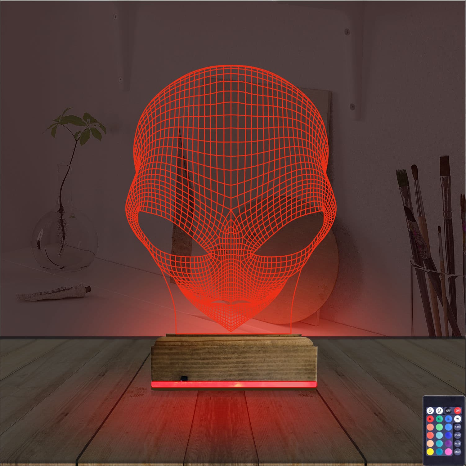 Инопланетянин — 3D LED Ночник | Подарок любителю космоса 7