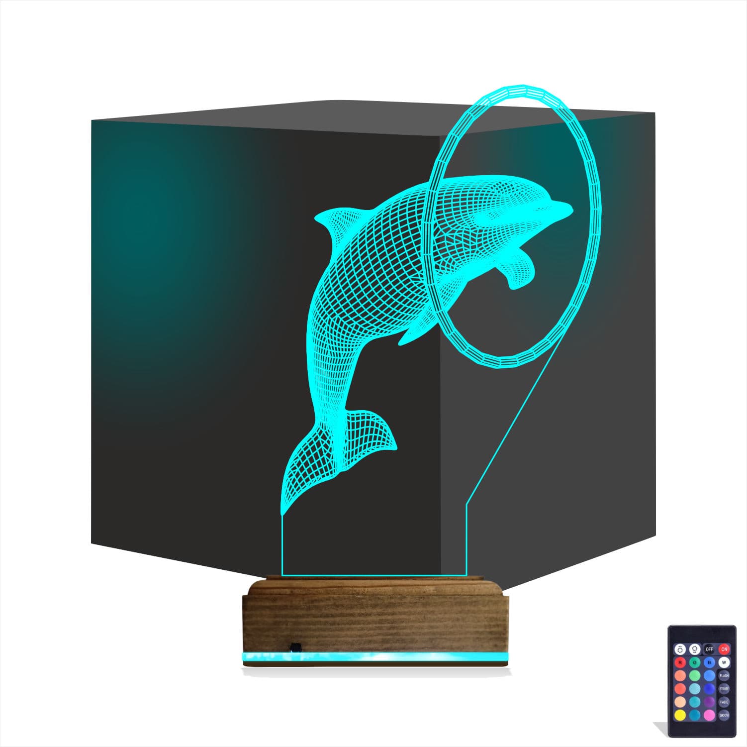 Дельфин — 3D LED Ночник | Подарок детям и близким 1