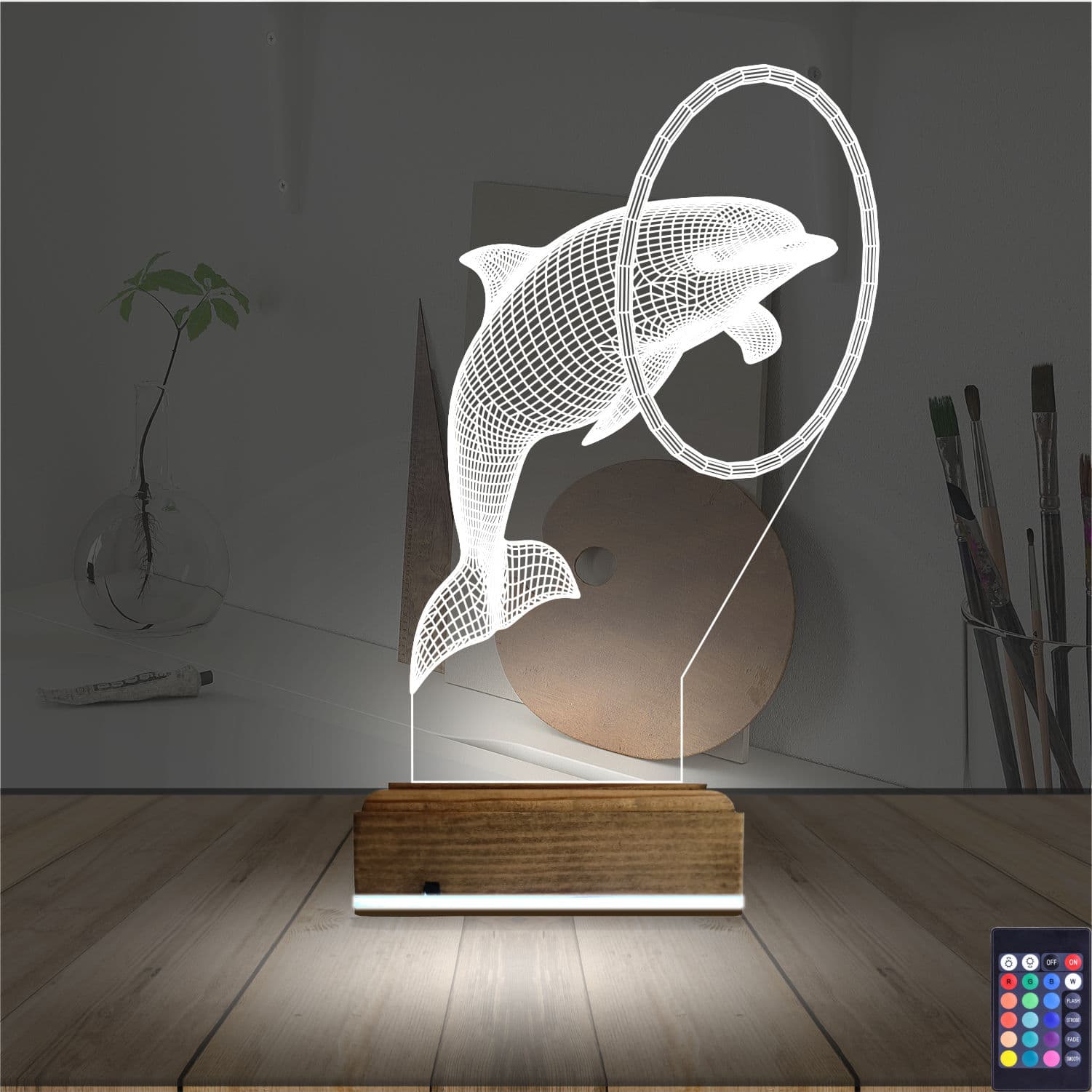 Дельфин — 3D LED Ночник | Подарок детям и близким 2