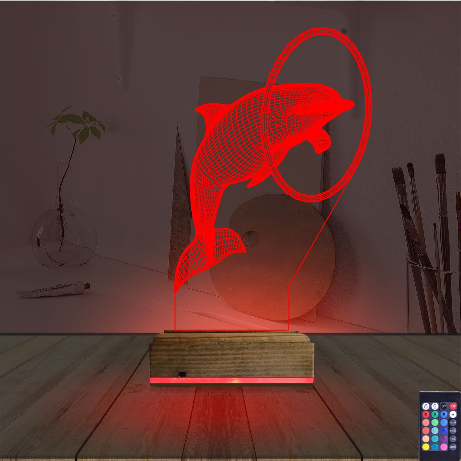 Дельфин — 3D LED Ночник | Подарок детям и близким 7