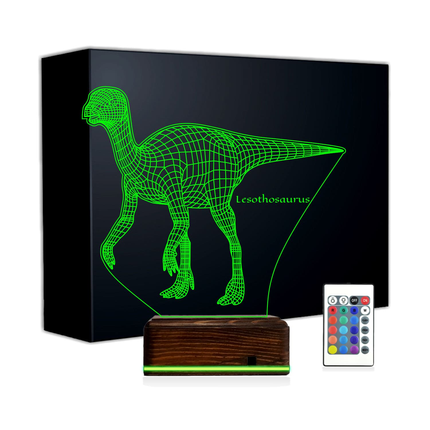 Лесотозавр — 3D LED Ночник | Подарок ребёнку 1