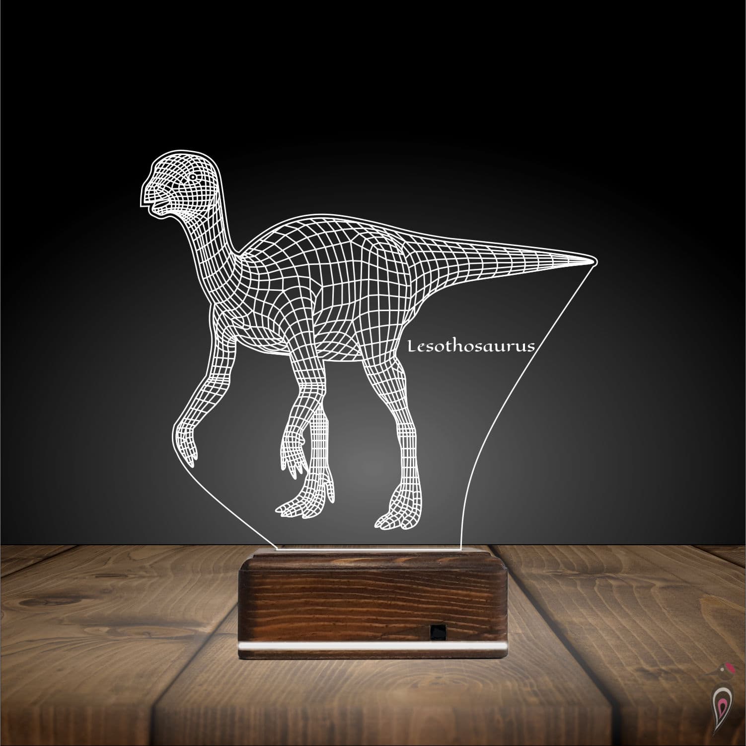 Лесотозавр — 3D LED Ночник | Подарок ребёнку 3