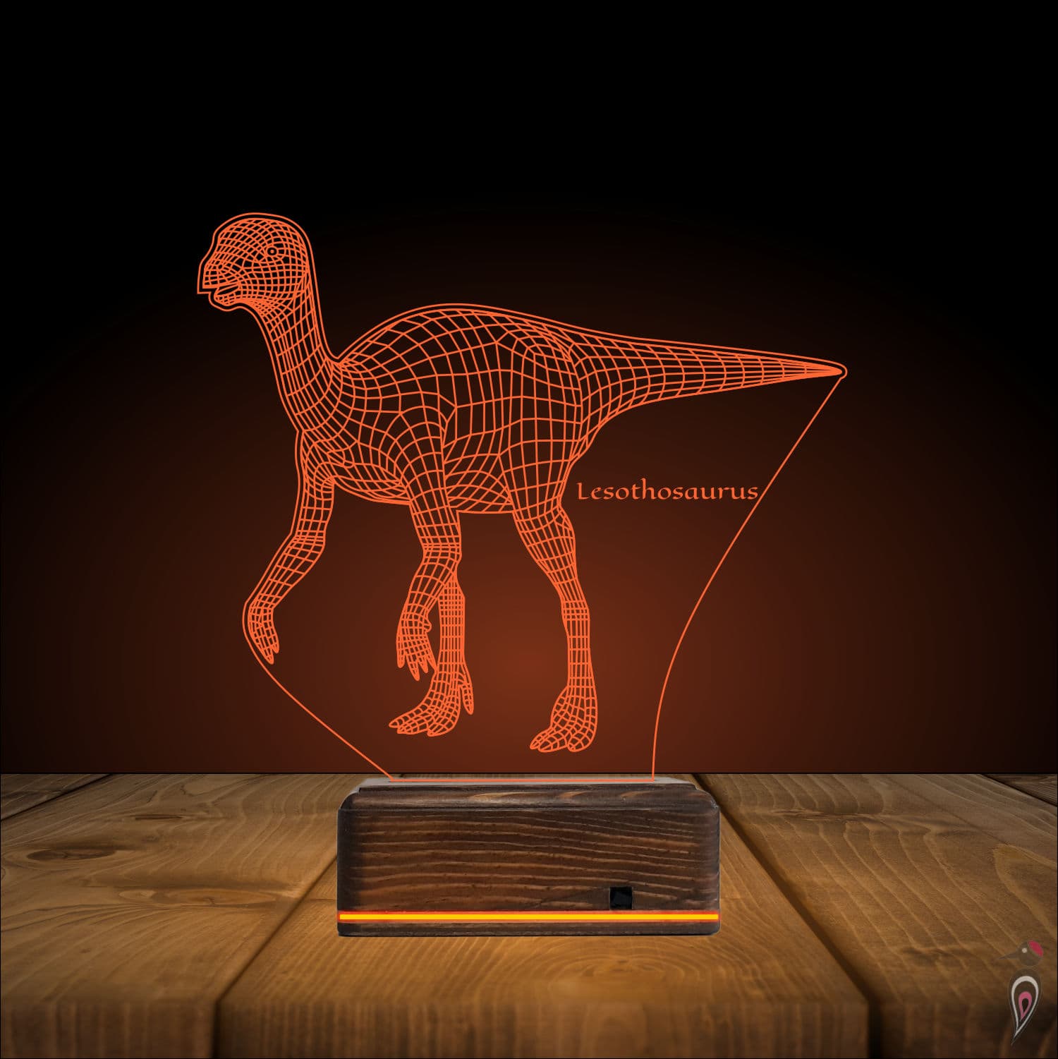 Лесотозавр — 3D LED Ночник | Подарок ребёнку 9