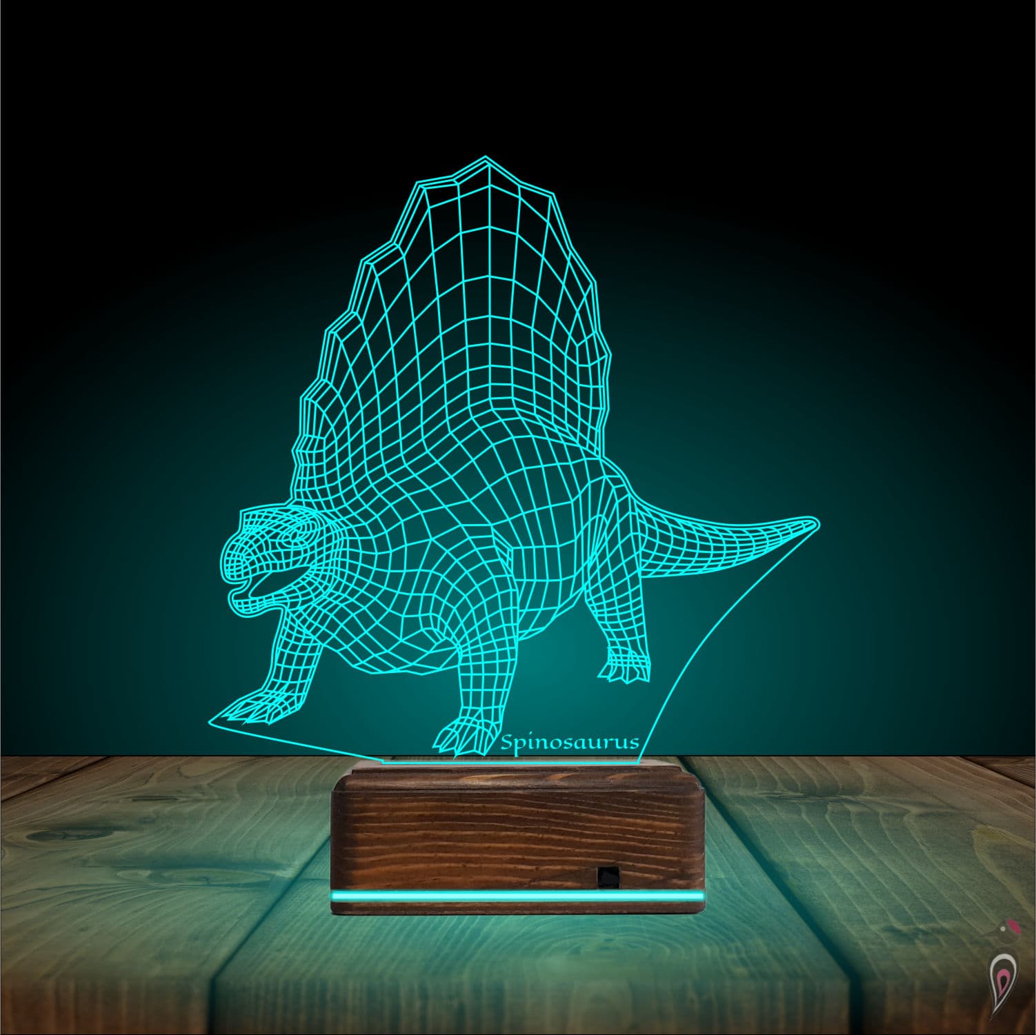 Спинозавр — 3D LED Ночник | Подарок ребёнку 4