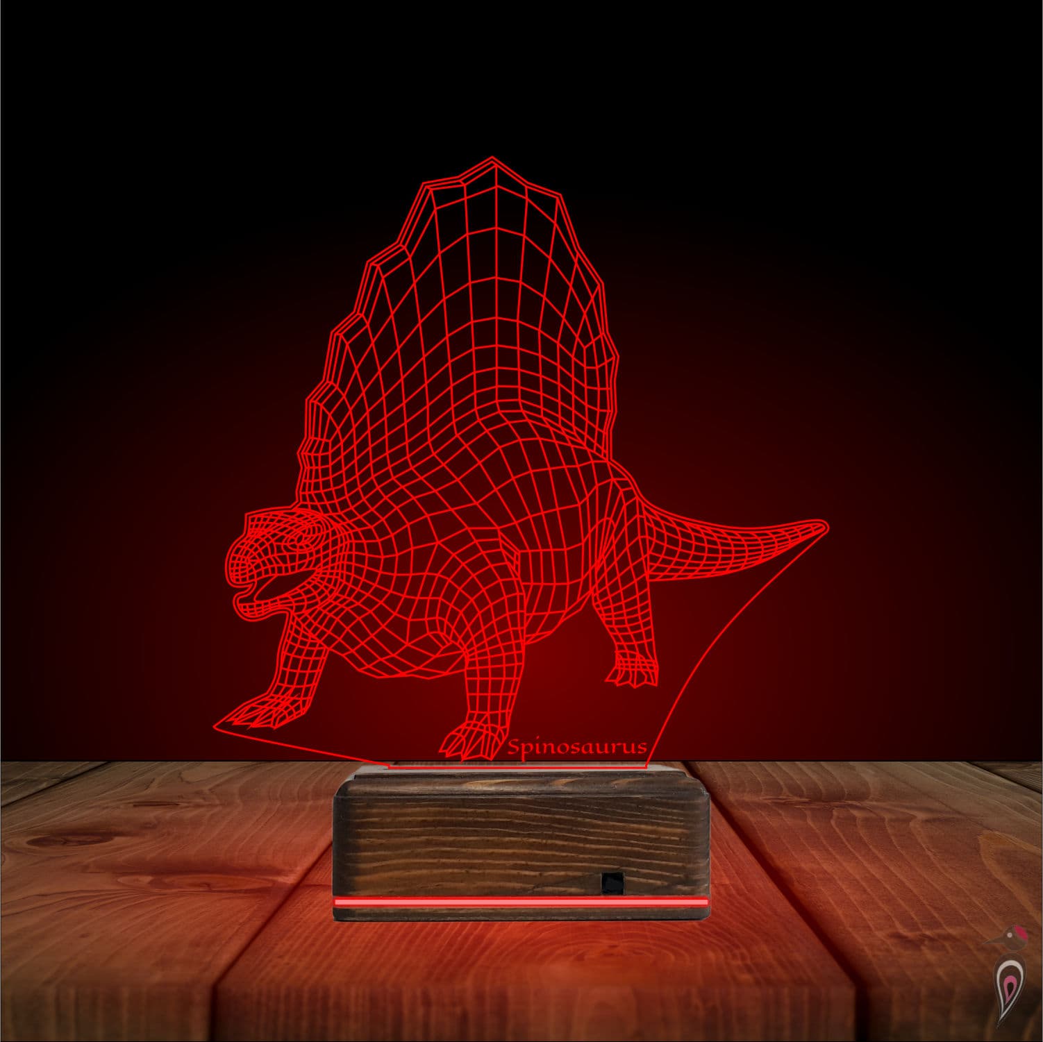 Спинозавр — 3D LED Ночник | Подарок ребёнку 5