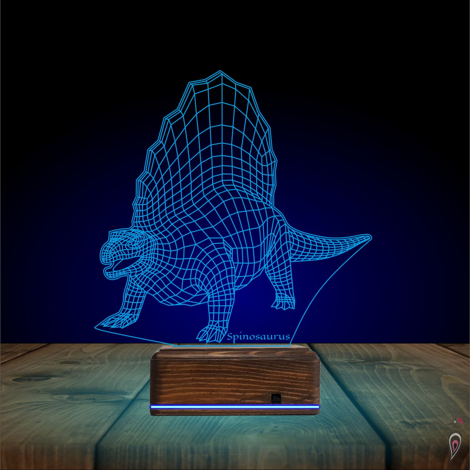 Спинозавр — 3D LED Ночник | Подарок ребёнку 10