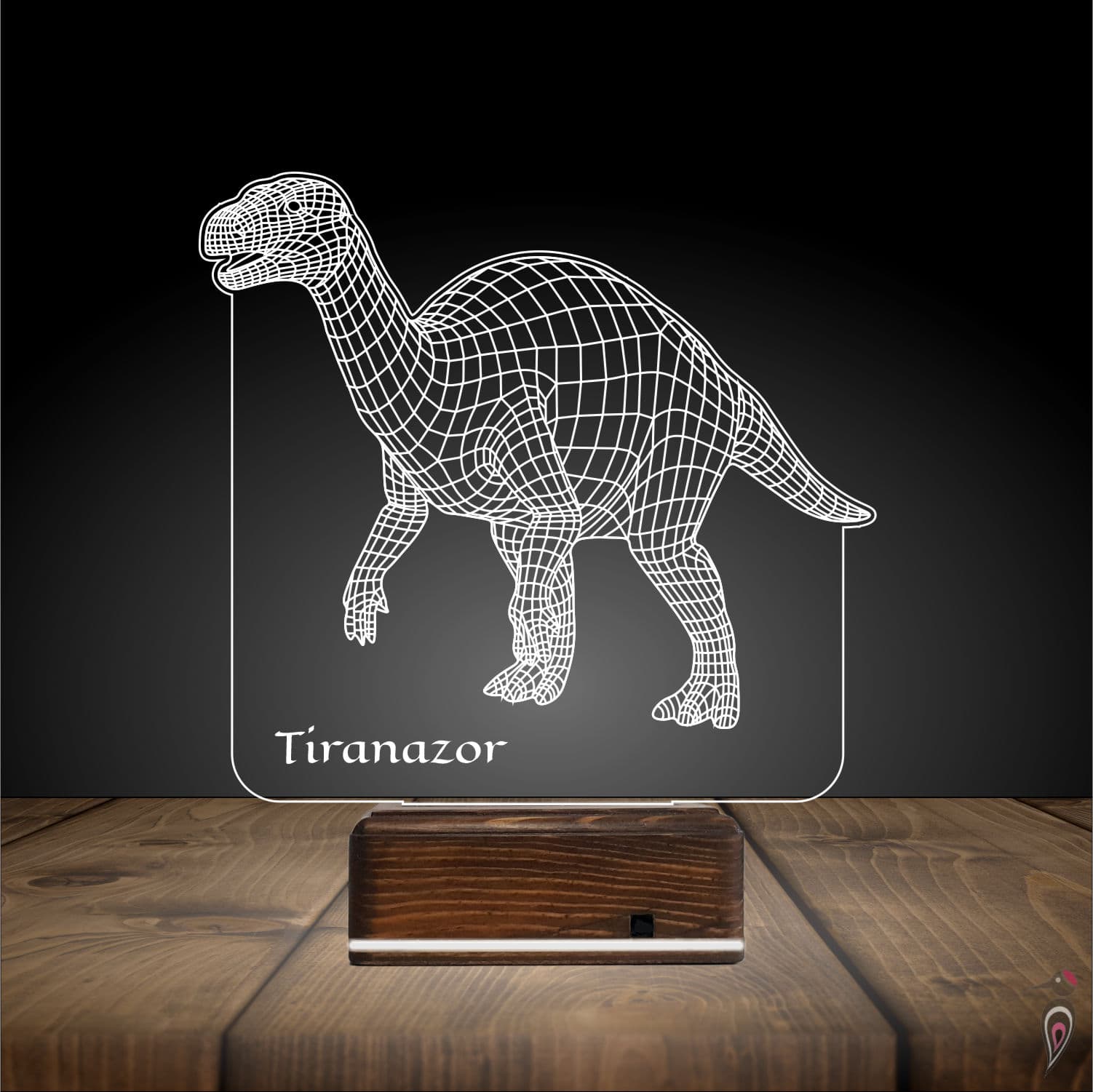 Динозавр — 3D LED Ночник | Подарок ребёнку 3