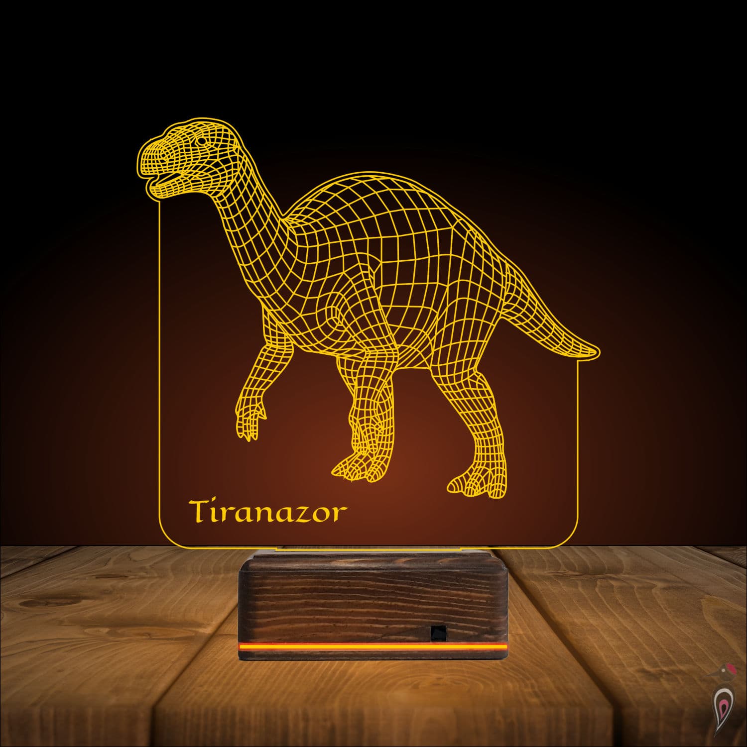 Динозавр — 3D LED Ночник | Подарок ребёнку 9