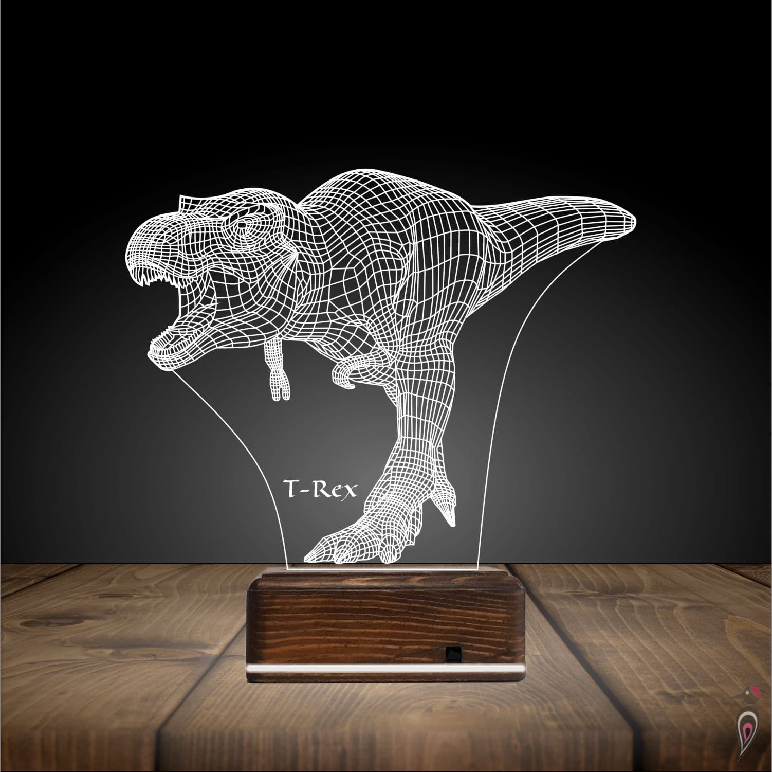 Тираннозавр T-Rex — 3D LED Ночник | Подарок ребенку 3