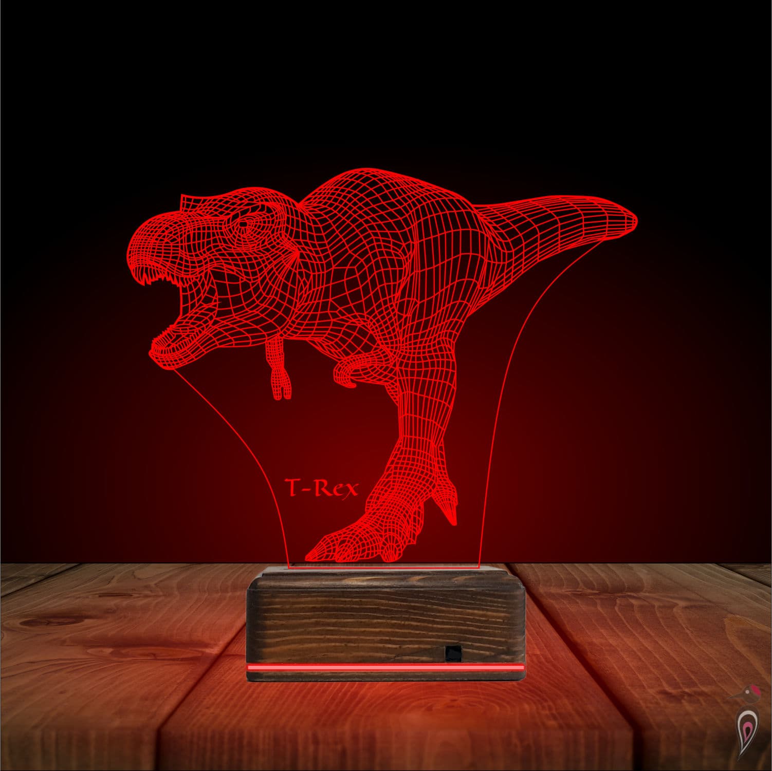Тираннозавр T-Rex — 3D LED Ночник | Подарок ребенку 5