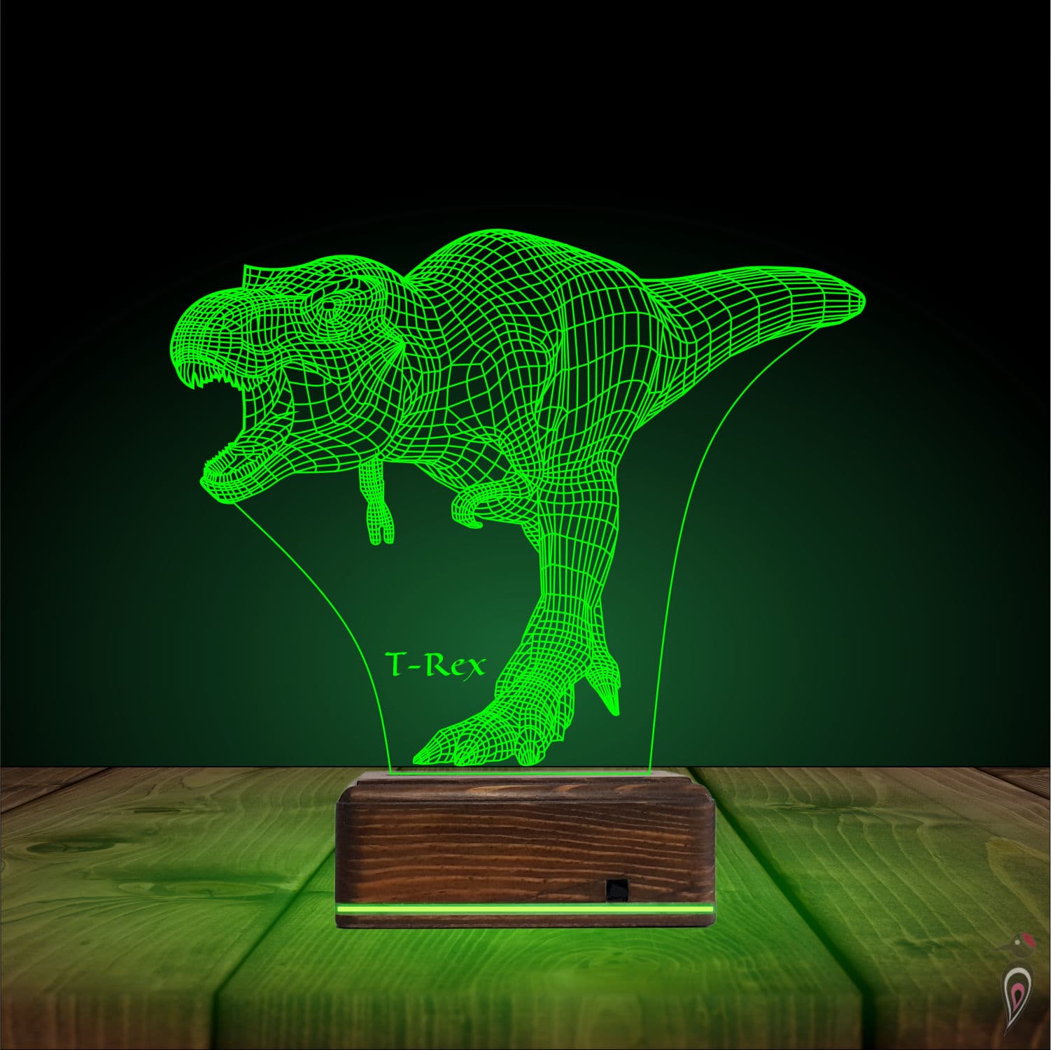 Тираннозавр T-Rex — 3D LED Ночник | Подарок ребенку 8