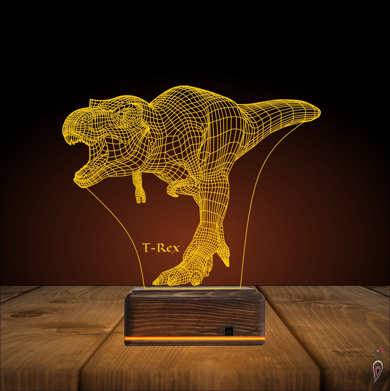 Тираннозавр T-Rex — 3D LED Ночник | Подарок ребенку 9