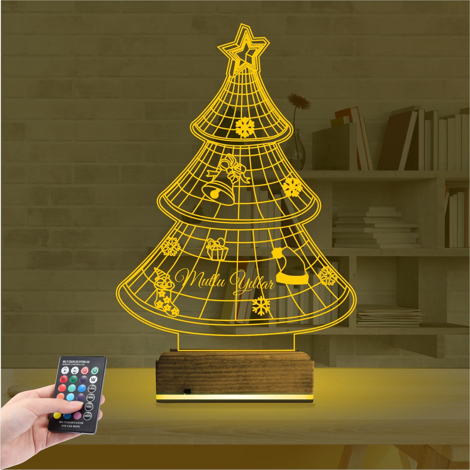 Новогодняя Ёлка — 3D LED Ночник | Подарок на Новый год 8