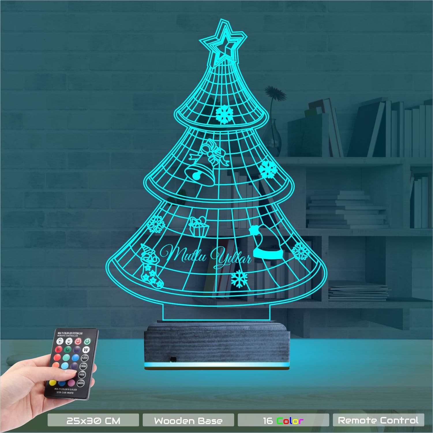 Новогодняя Ёлка — 3D LED Ночник | Подарок на Новый год 9