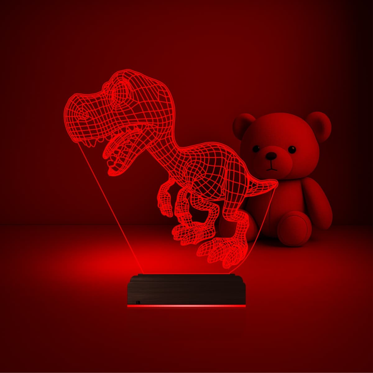 Динозавр T-Rex — 3D LED Ночник | Подарок ребёнку 4