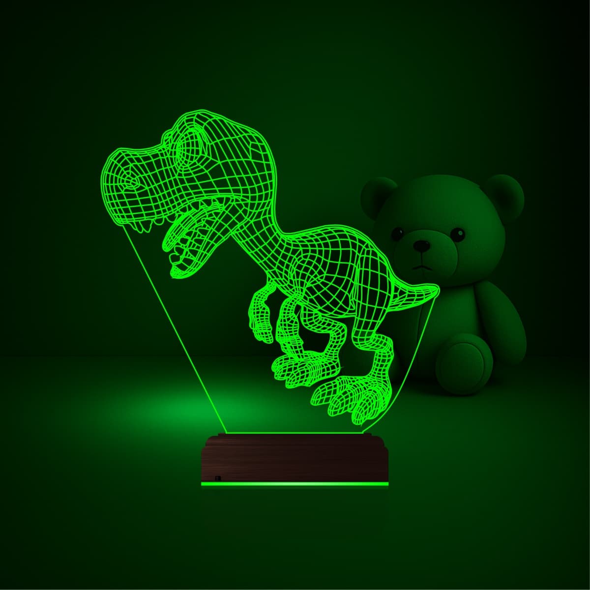 Динозавр T-Rex — 3D LED Ночник | Подарок ребёнку 5