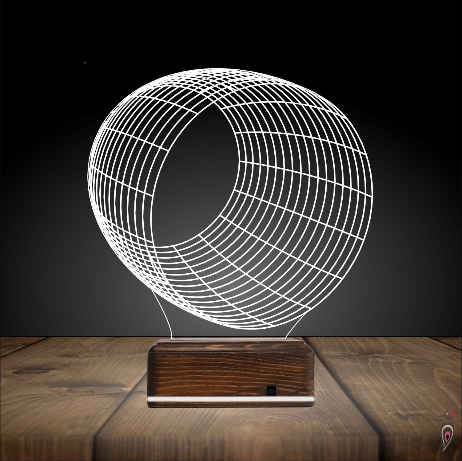 Абстрактный Туннель — 3D LED Ночник | Стильный подарок 3