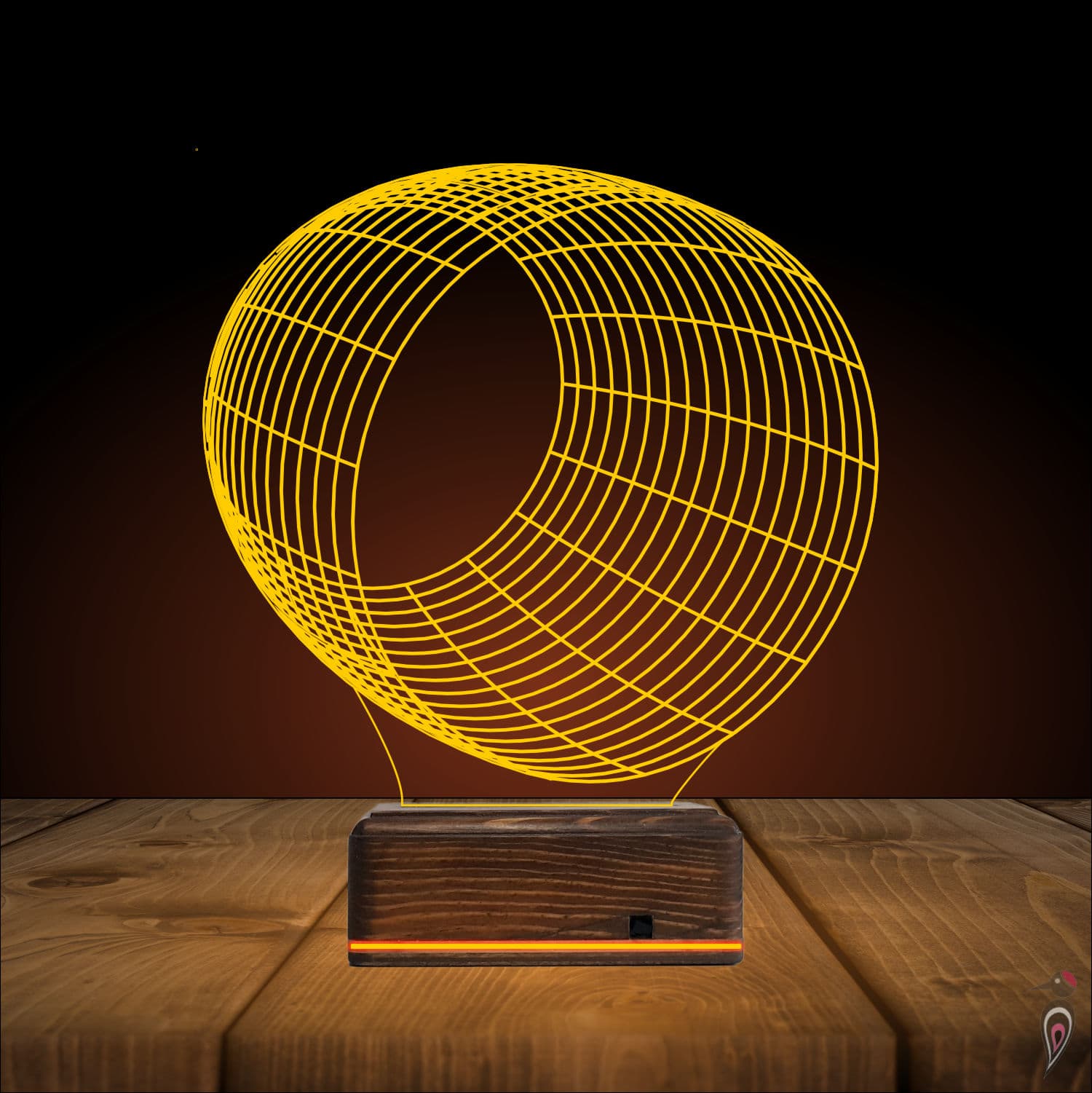 Абстрактный Туннель — 3D LED Ночник | Стильный подарок 9