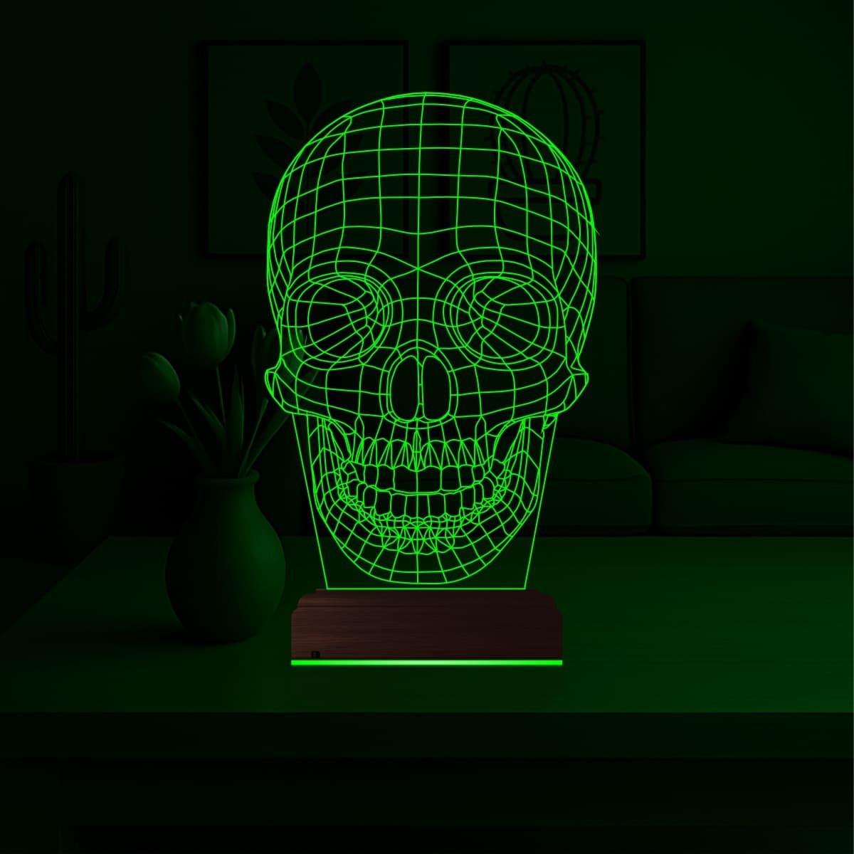 Череп — 3D LED Ночник | Подарок мужчине или другу 5