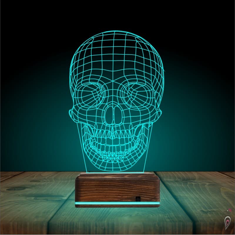 Череп — 3D LED Ночник | Подарок мужчине или другу 9