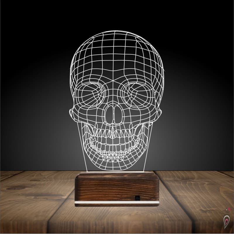 Череп — 3D LED Ночник | Подарок мужчине или другу 10