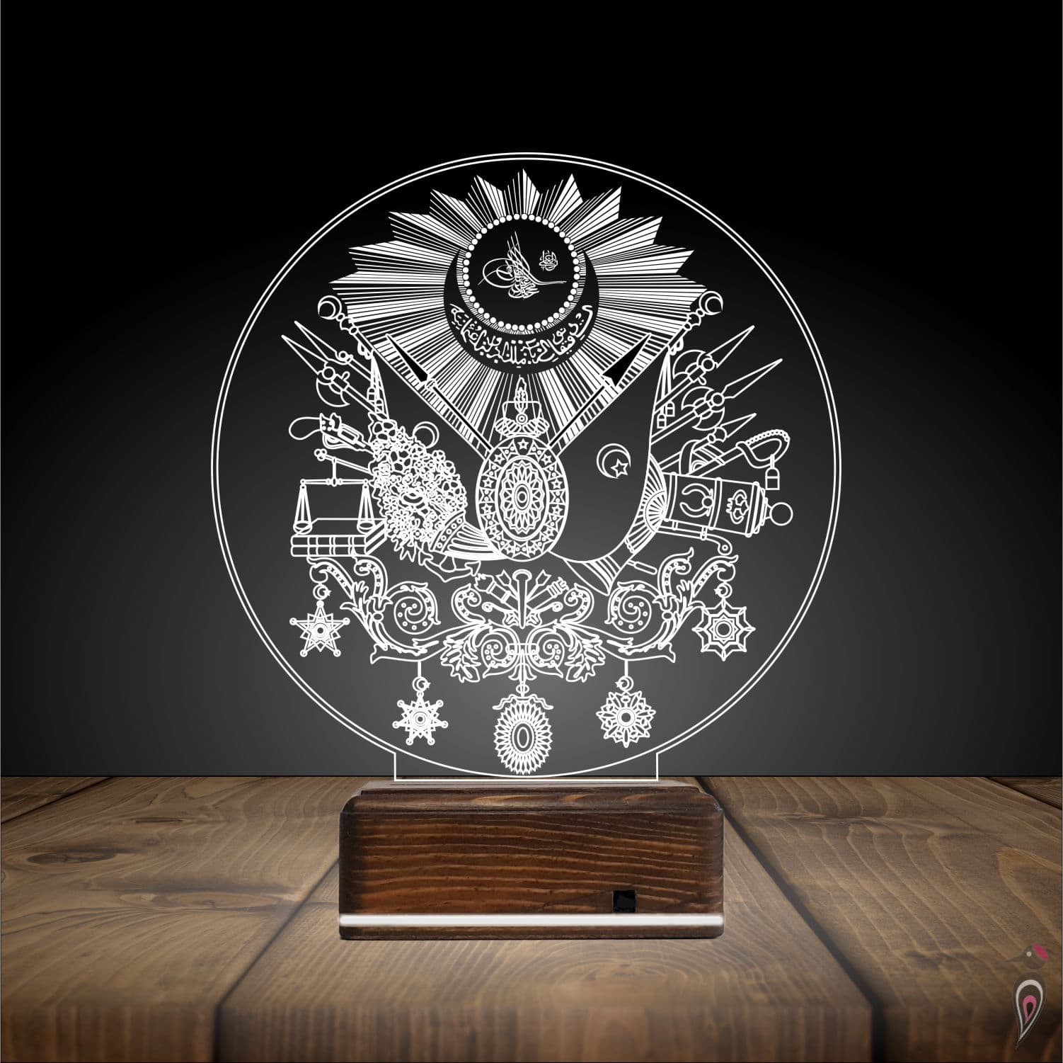 Герб Османской империи — 3D LED Ночник | Подарок мужчине 3