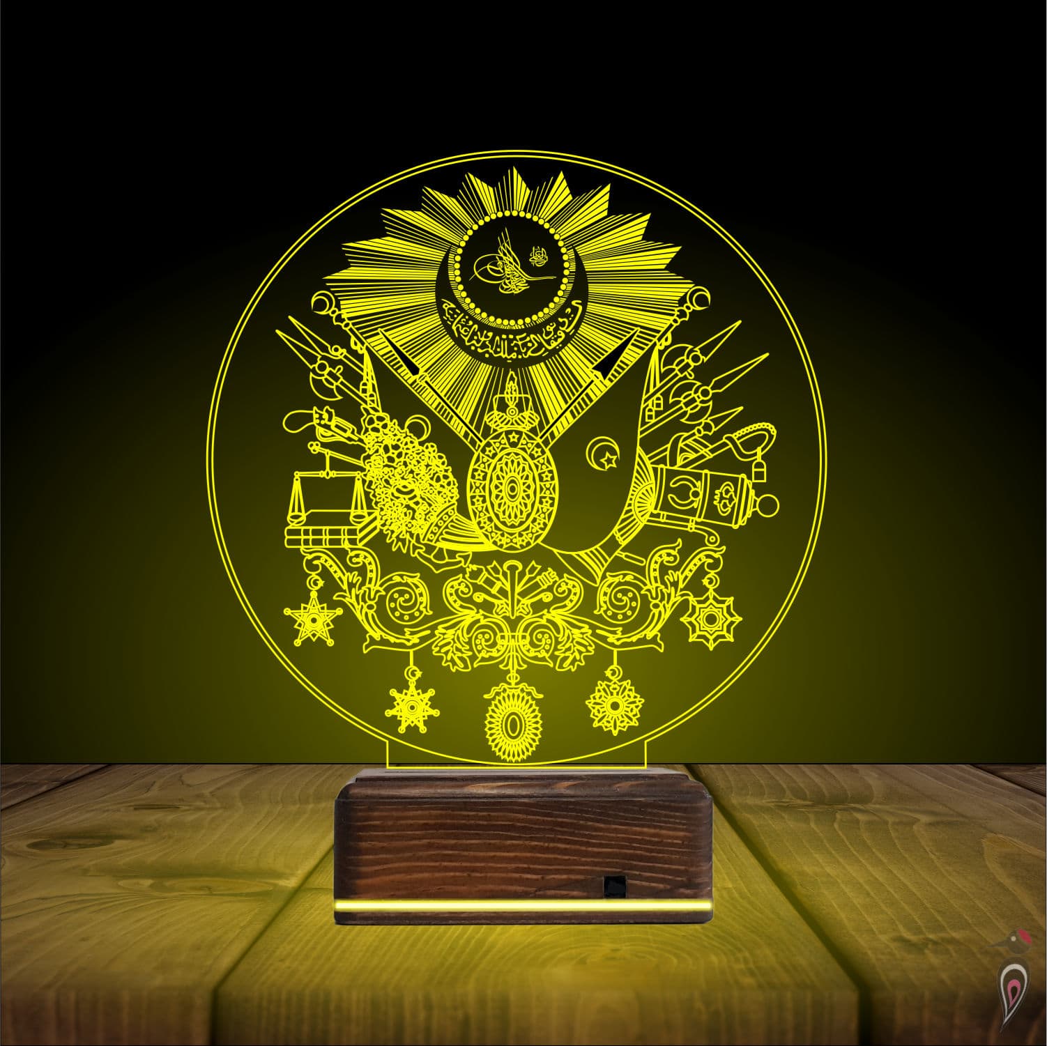 Герб Османской империи — 3D LED Ночник | Подарок мужчине 7