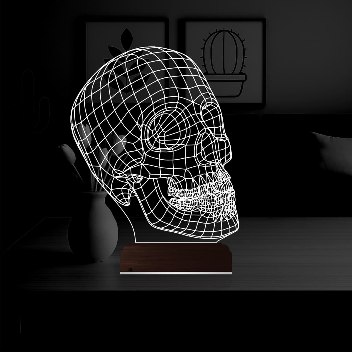 Череп — 3D LED Ночник | Подарок мужчине или другу 1