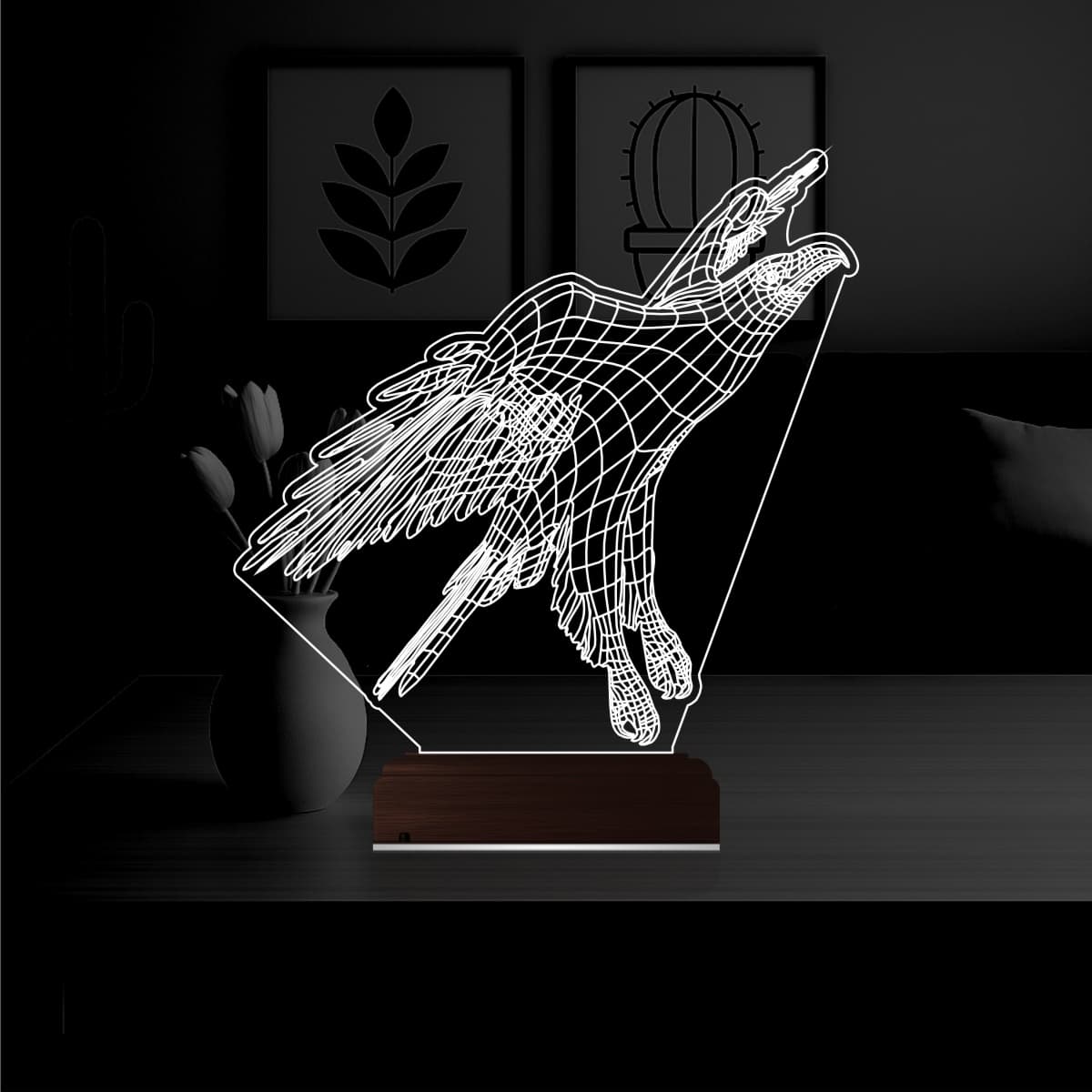 Орёл — 3D LED Ночник | Подарок мужчине 1