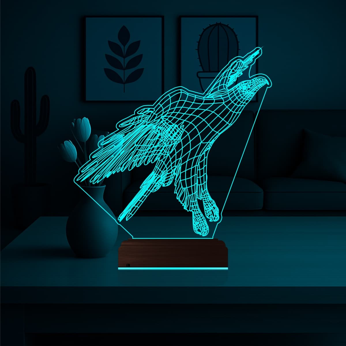 Орёл — 3D LED Ночник | Подарок мужчине 3