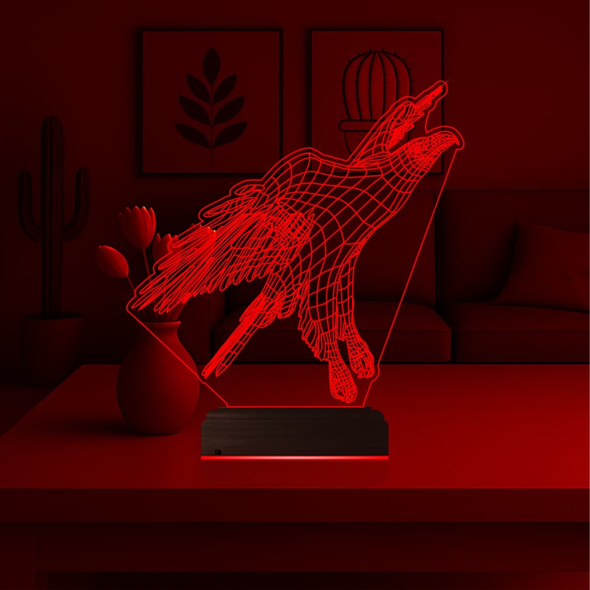 Орёл — 3D LED Ночник | Подарок мужчине 6