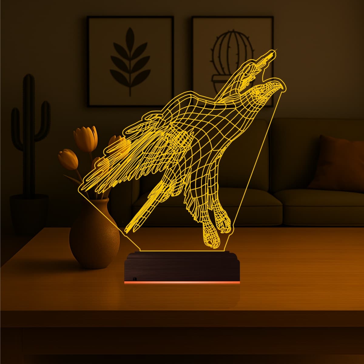 Орёл — 3D LED Ночник | Подарок мужчине 7