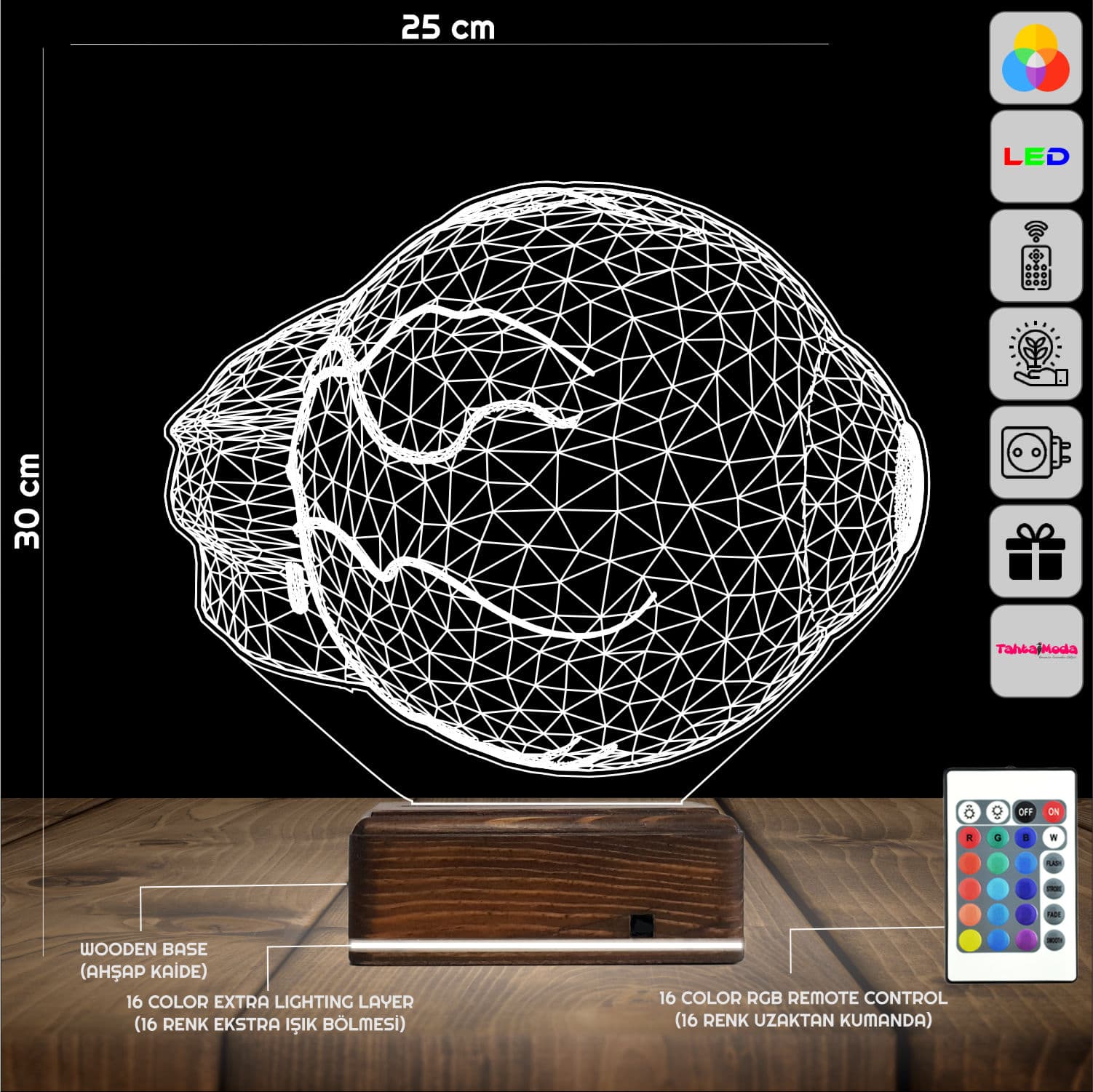 Глаз — 3D LED Ночник | Подарок офтальмологу 2