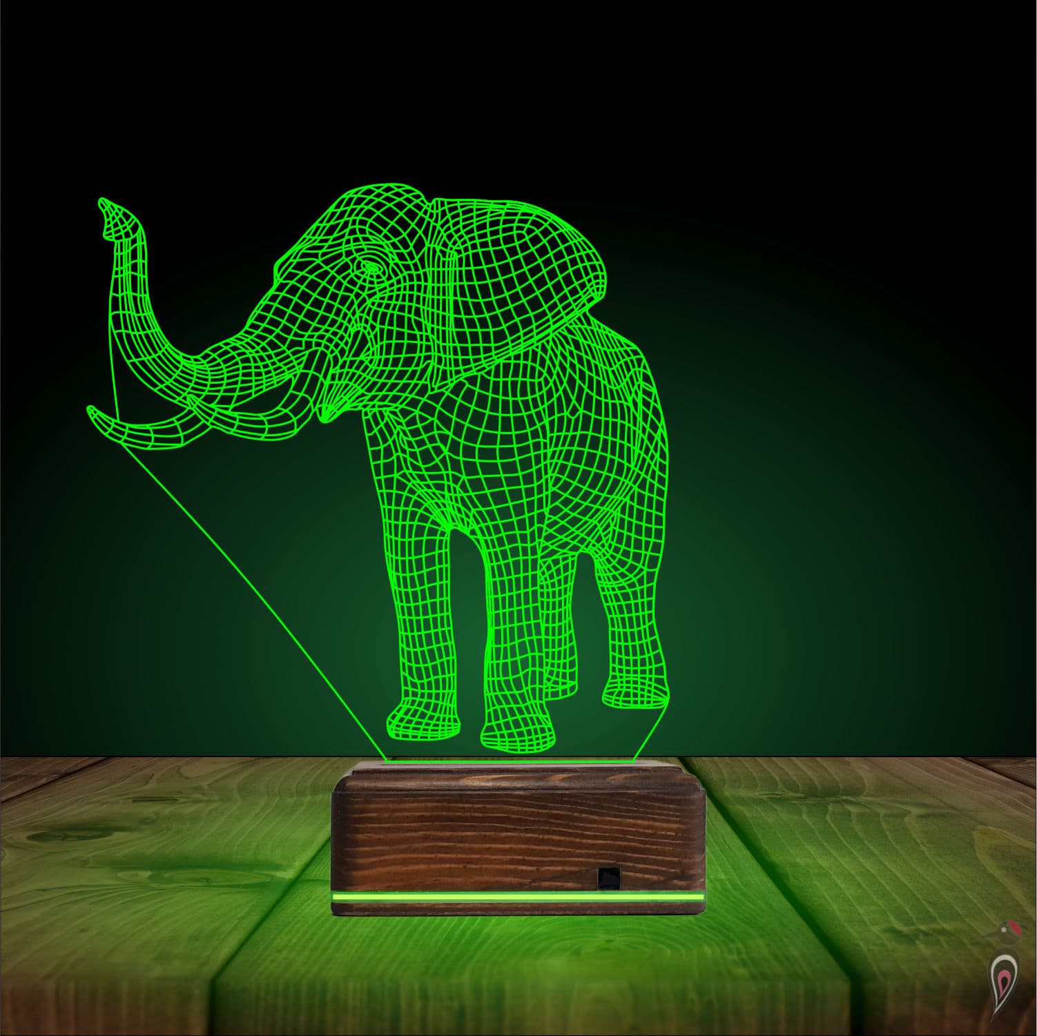 Слон — 3D LED Ночник | Оригинальный подарок детям и взрослым 8