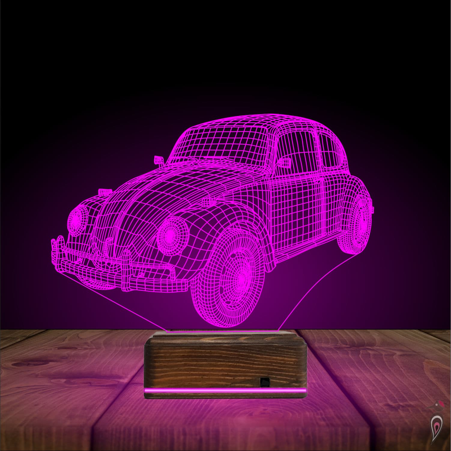 Фольксваген Жук — 3D LED Ночник | Подарок автолюбителю 6