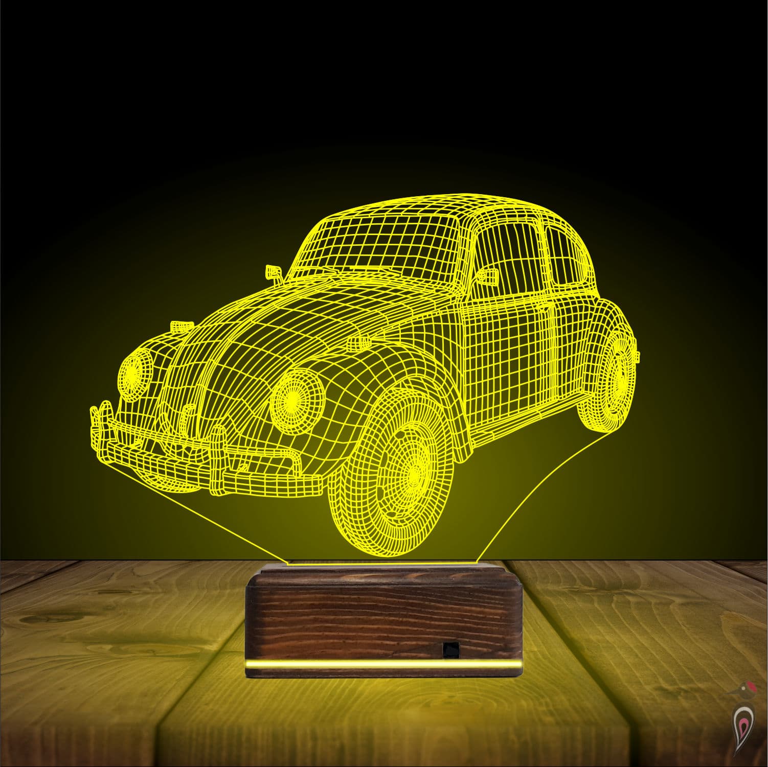 Фольксваген Жук — 3D LED Ночник | Подарок автолюбителю 7