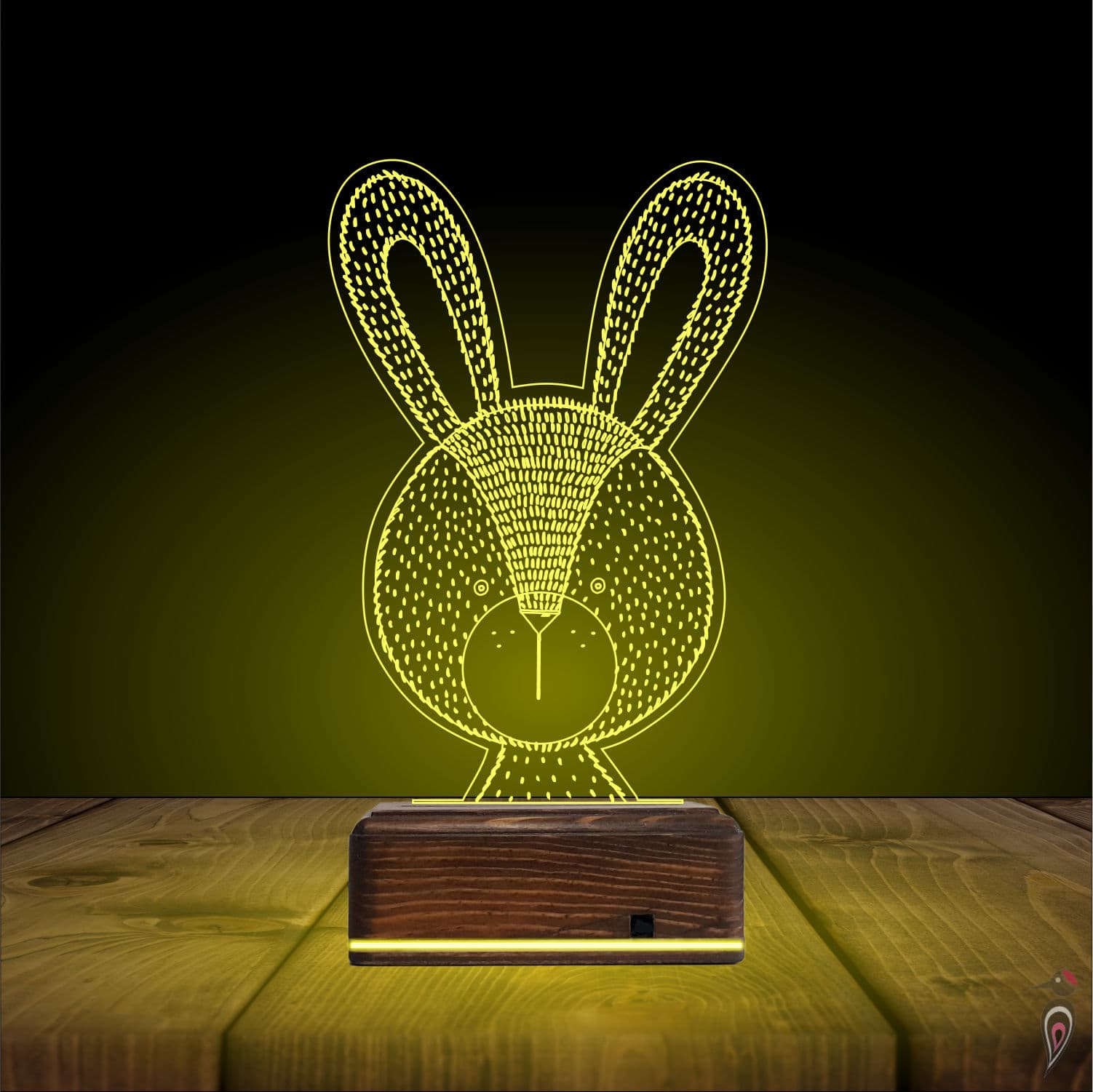 Кролик — 3D LED Ночник | Подарок ребёнку 7