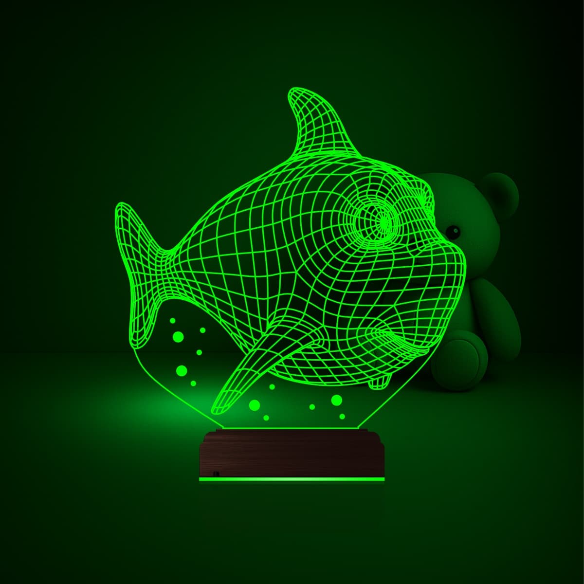 Рыба-Пиранья — 3D LED Ночник | Подарок для детей и взрослых 5