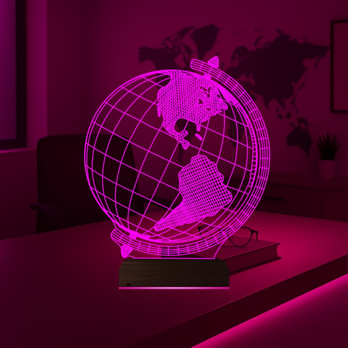 Глобус — 3D LED Ночник | Подарок учителю или школьнику 4