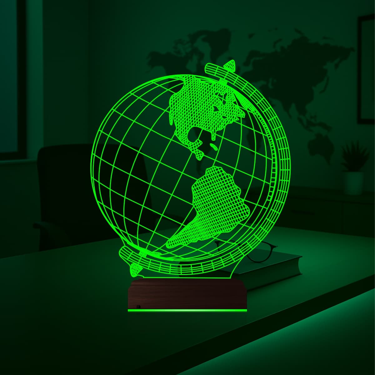 Глобус — 3D LED Ночник | Подарок учителю или школьнику 5