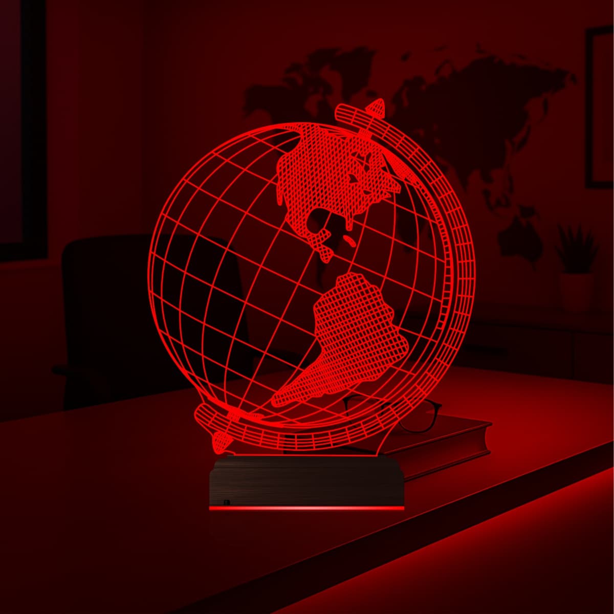 Глобус — 3D LED Ночник | Подарок учителю или школьнику 6