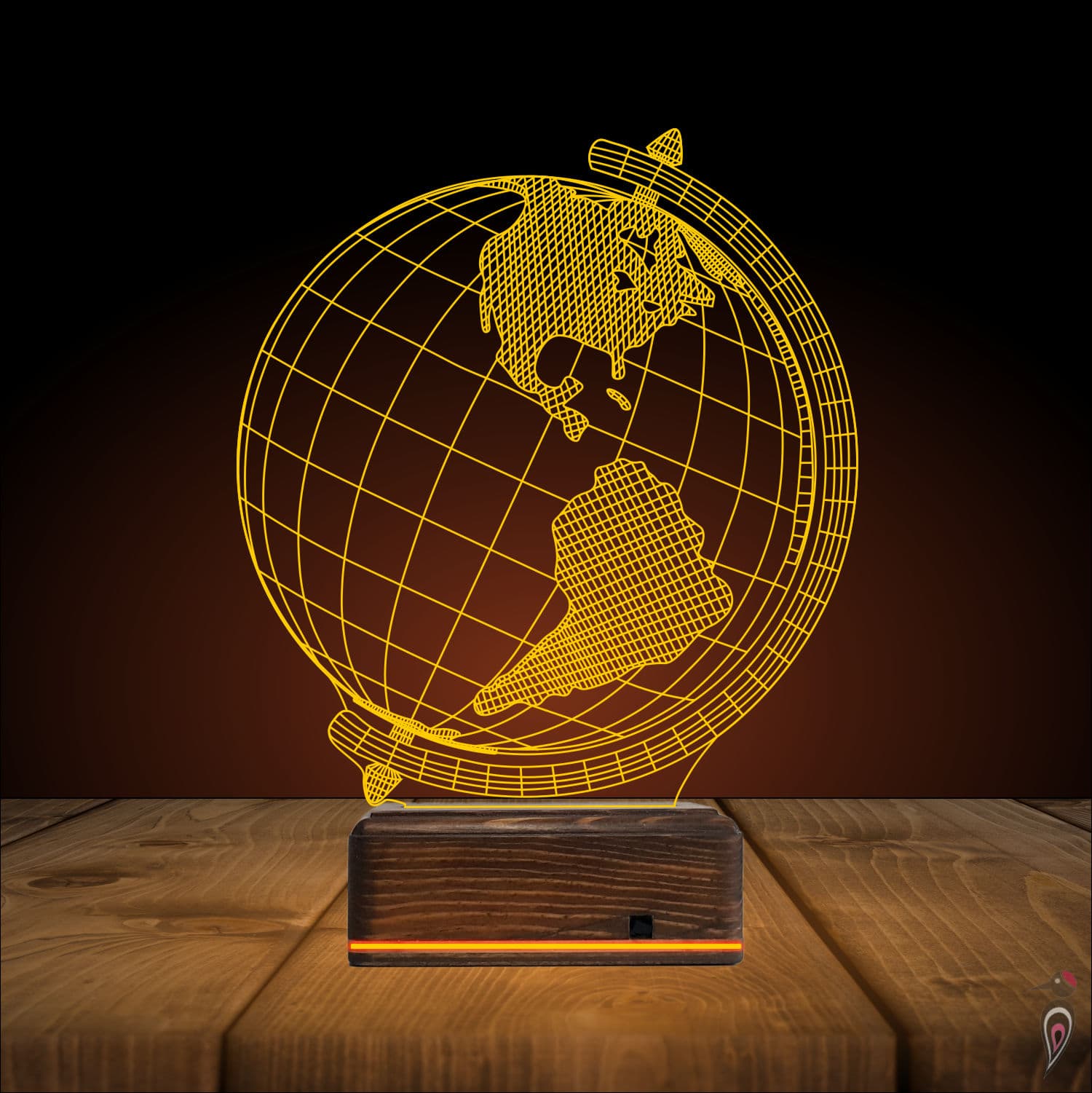 Глобус — 3D LED Ночник | Подарок учителю или школьнику 9