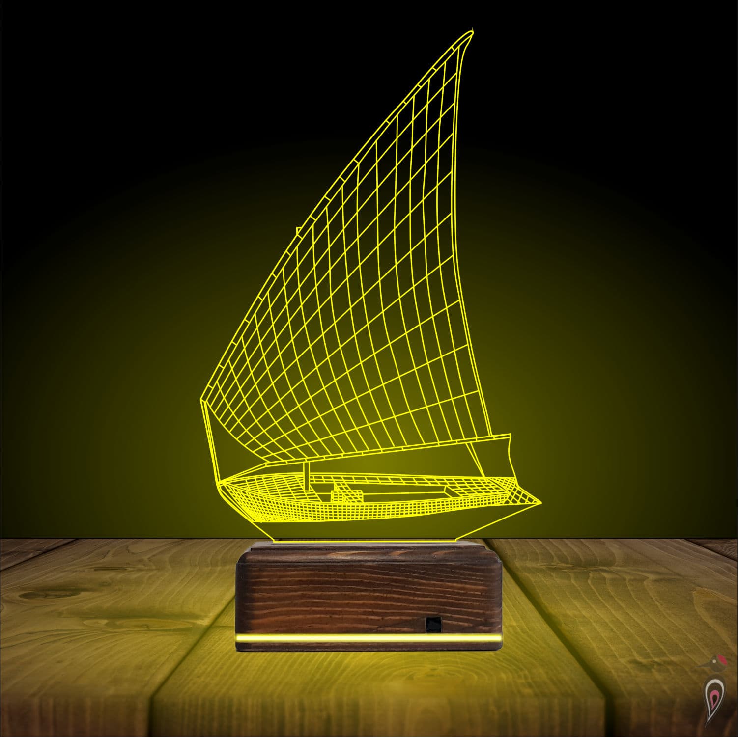 Парусник — 3D LED Ночник | Подарок мужчине 7