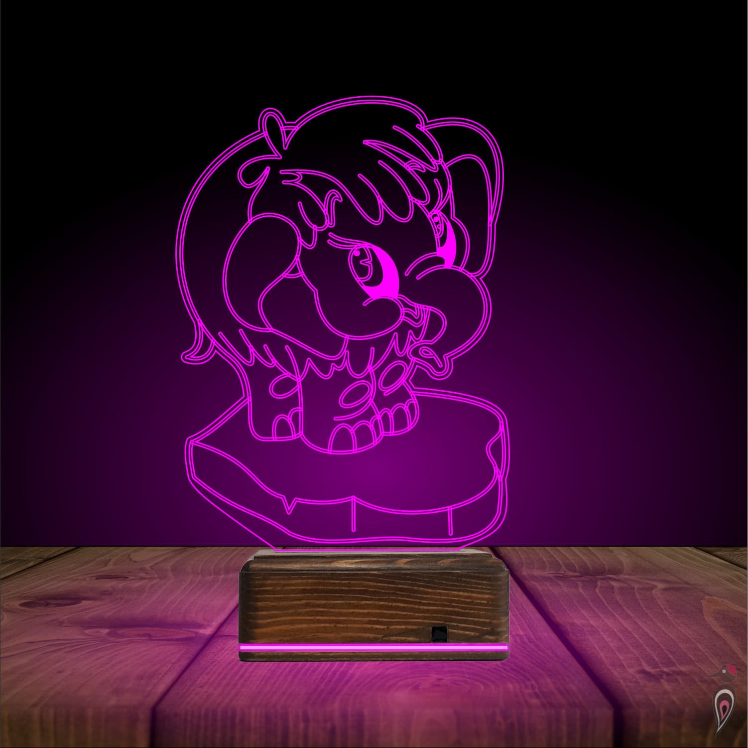 Мамонтёнок — 3D LED Ночник | Подарок ребёнку 6