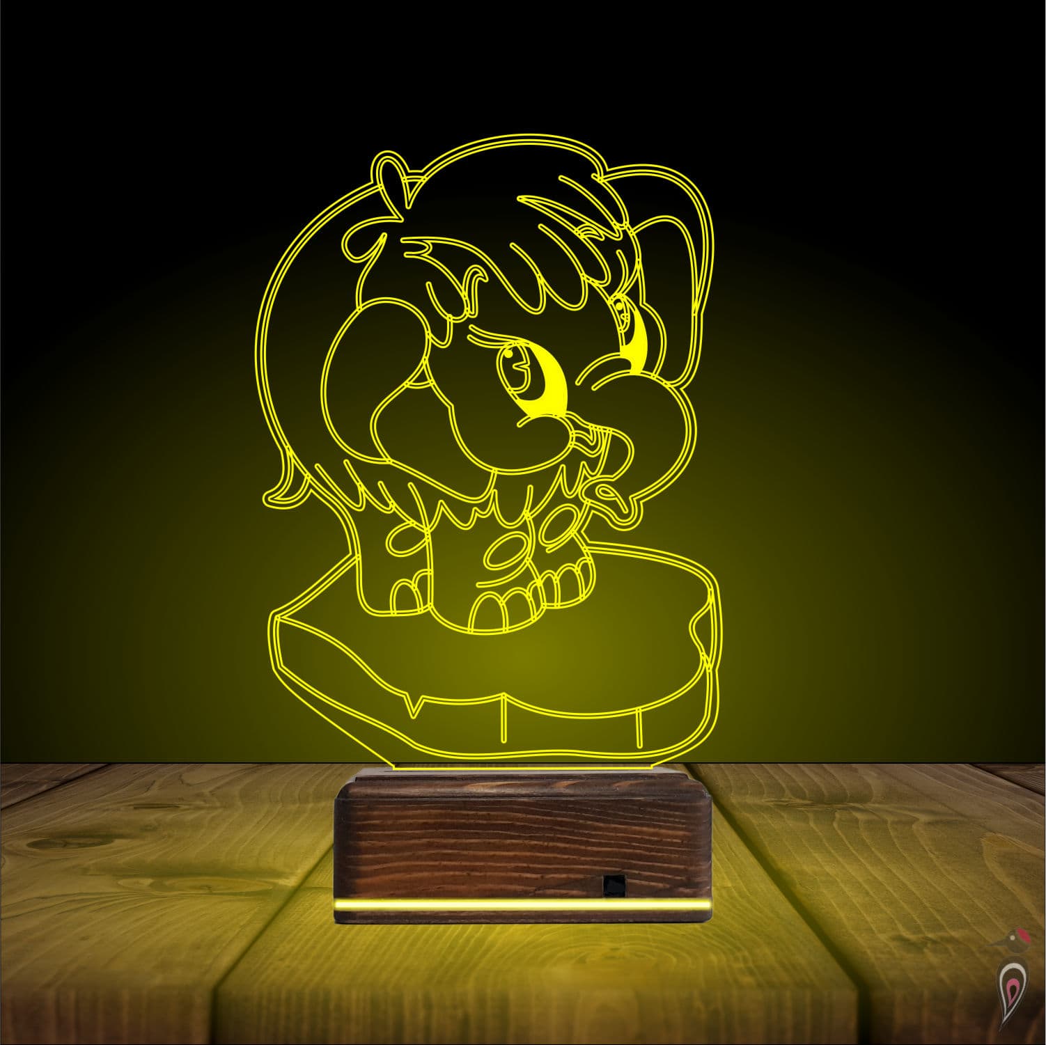 Мамонтёнок — 3D LED Ночник | Подарок ребёнку 7