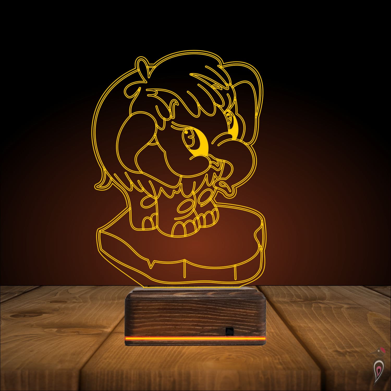 Мамонтёнок — 3D LED Ночник | Подарок ребёнку 9