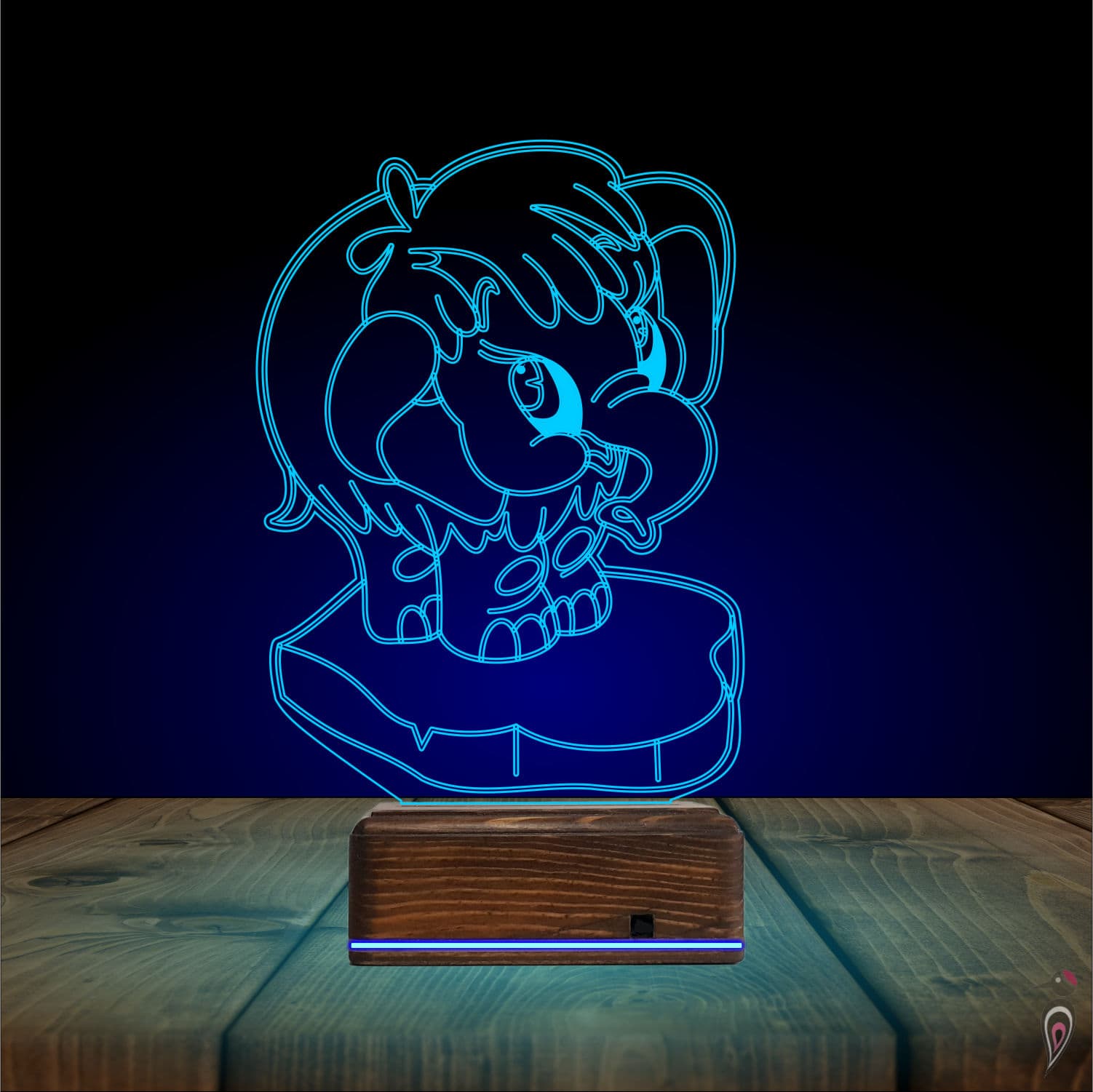 Мамонтёнок — 3D LED Ночник | Подарок ребёнку 10